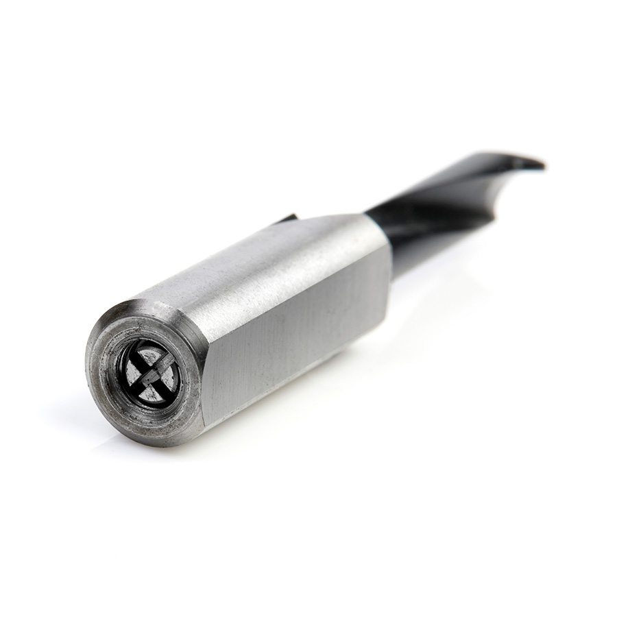 201006 Carbide Tipped Brad Point Boring Bit R/H 6mm Dia x 57mm Long x 10mm Shank