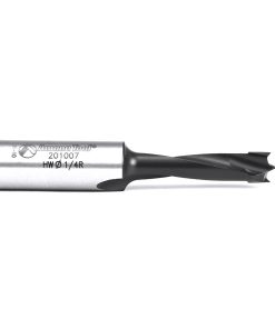 201007 Carbide Tipped Brad Point Boring Bit R/H 1/4 Dia x 57mm Long x 10mm Shank