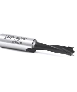 201007 Carbide Tipped Brad Point Boring Bit R/H 1/4 Dia x 57mm Long x 10mm Shank