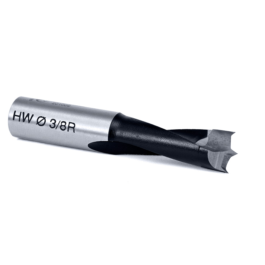 201009 Carbide Tipped Brad Point Boring Bit R/H 3/8 Dia x 57mm Long x 10mm Shank
