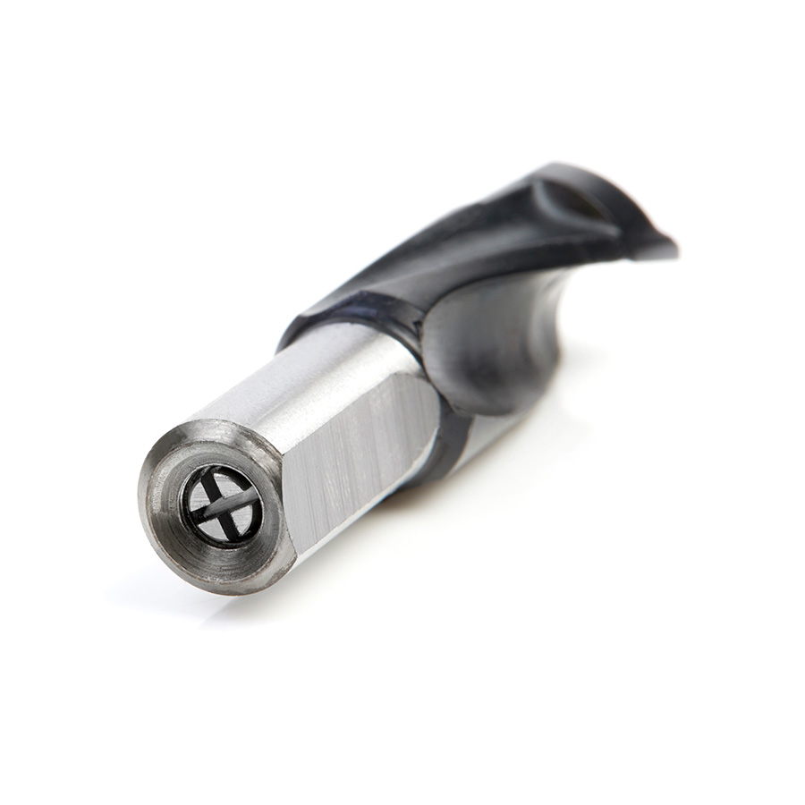 201013 Carbide Tipped Brad Point Boring Bit R/H 1/2 Dia x 57mm Long x 10mm Shank