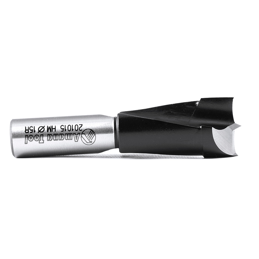 201015 Carbide Tipped Brad Point Boring Bit R/H 15mm Dia x 57mm Long x 10mm Shank