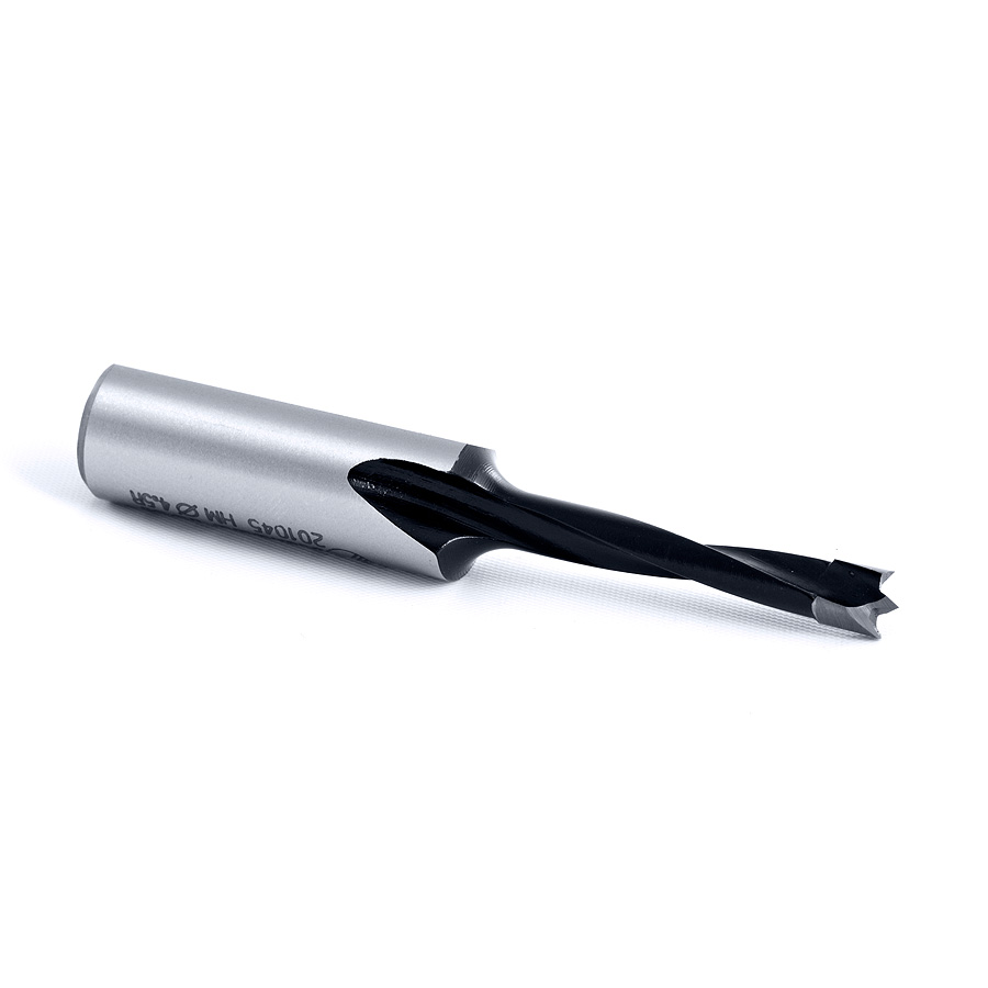 201045 Carbide Tipped Brad Point Boring Bit R/H 4.5mm Dia x 57mm Long x 10mm Shank