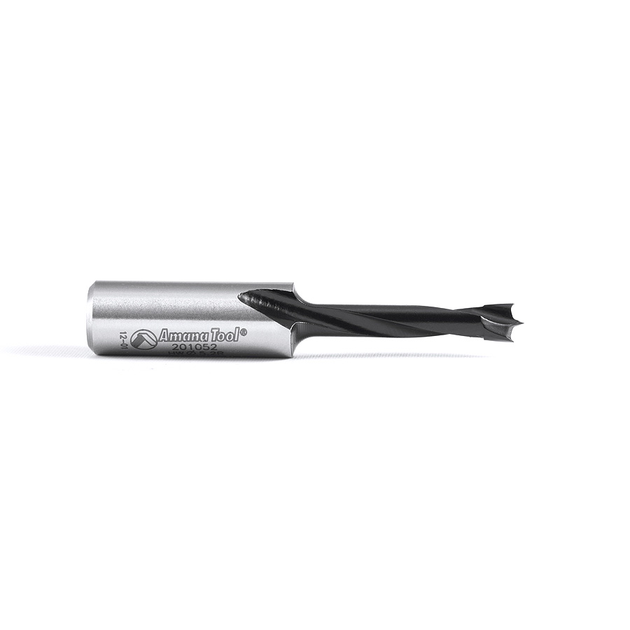 201052 Carbide Tipped Brad Point Boring Bit R/H 5.2mm Dia x 57mm Long x 10mm Shank