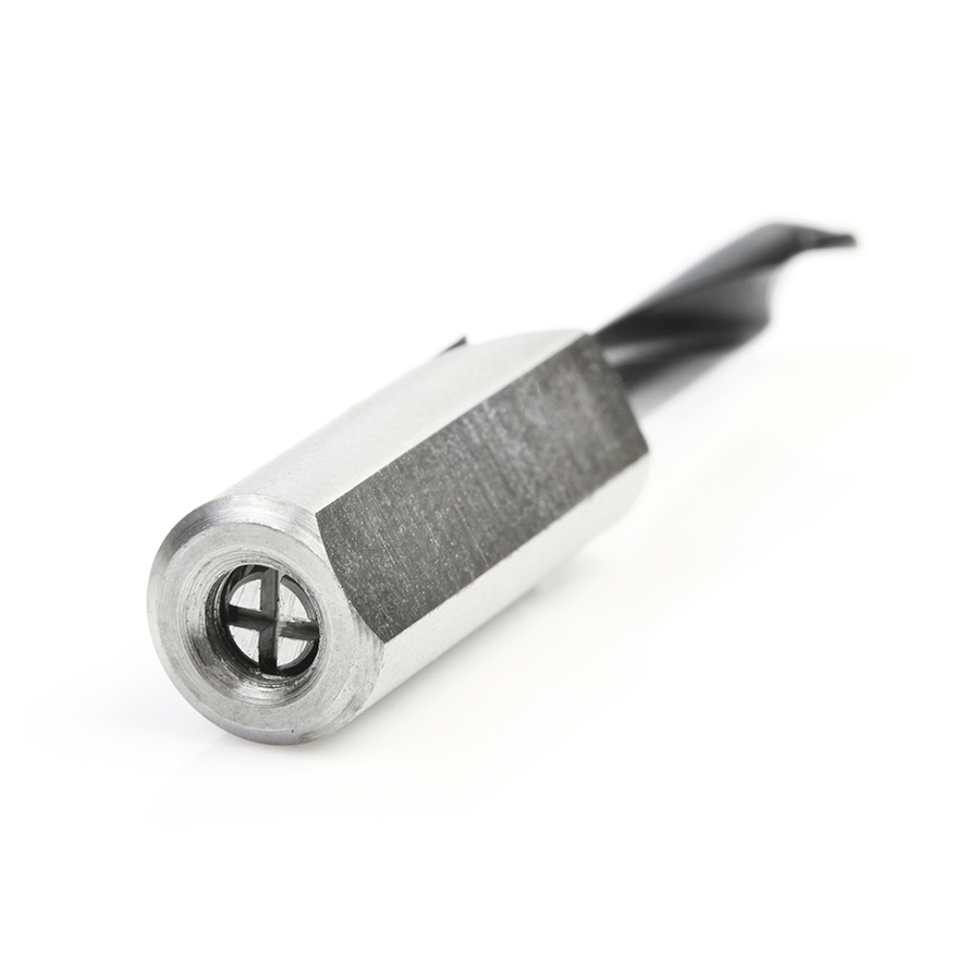 201052 Carbide Tipped Brad Point Boring Bit R/H 5.2mm Dia x 57mm Long x 10mm Shank