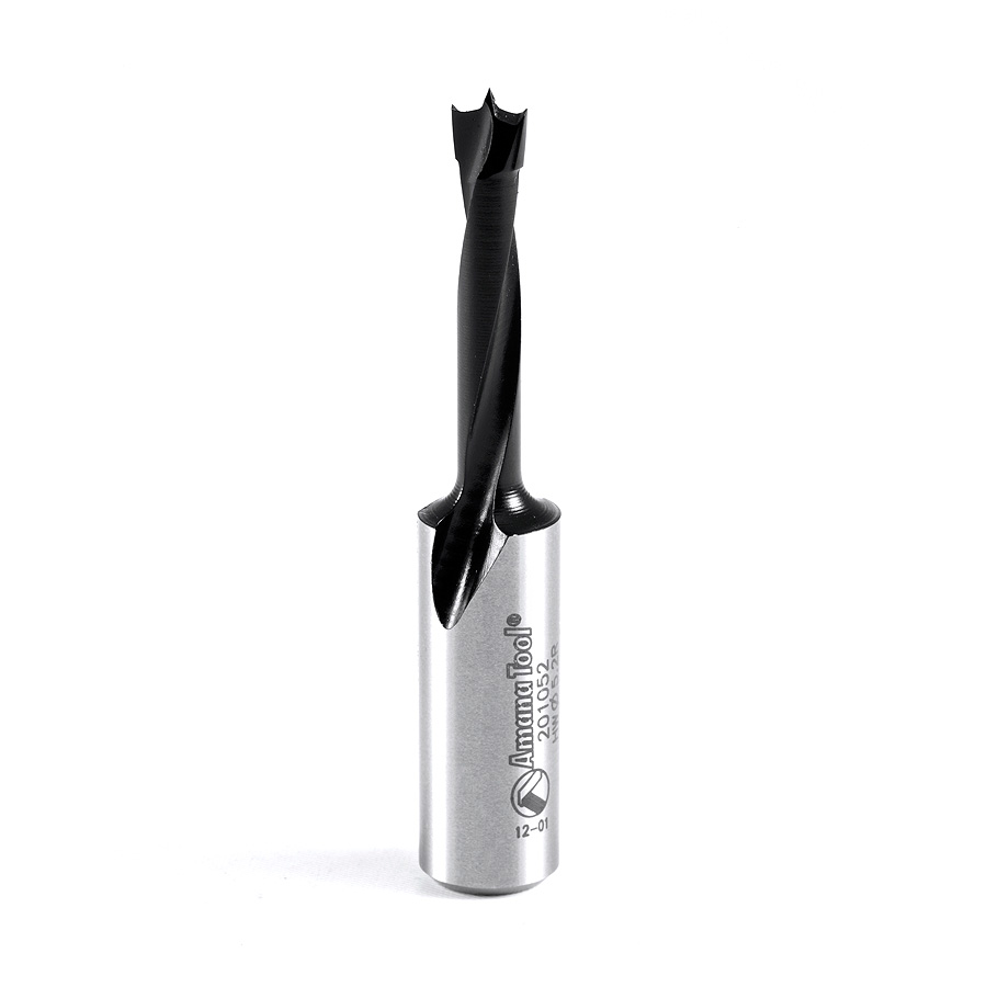 201052 Carbide Tipped Brad Point Boring Bit R/H 5.2mm Dia x 57mm Long x 10mm Shank