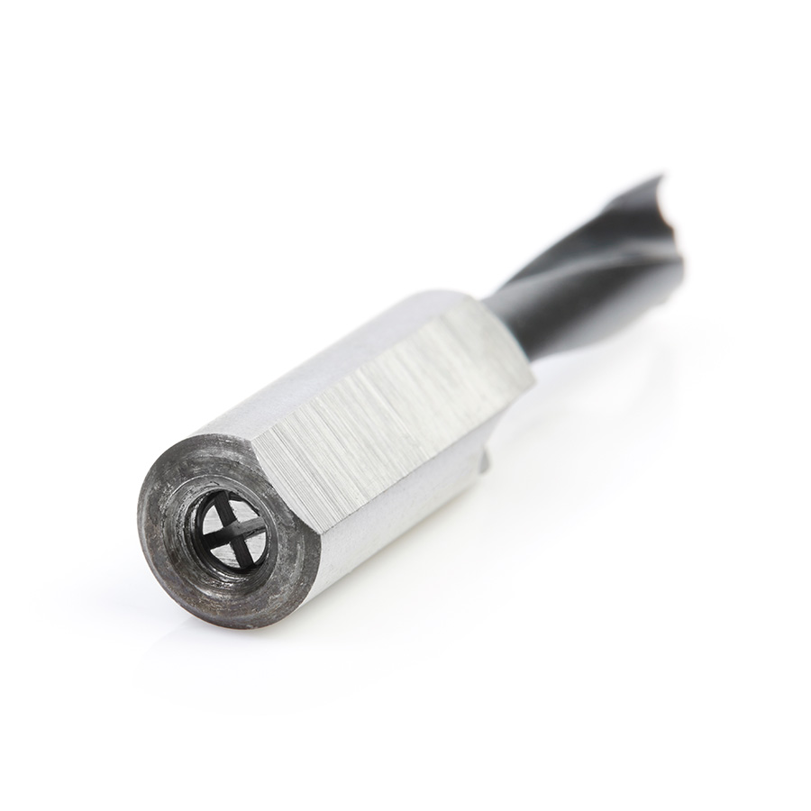 201070 Carbide Tipped Brad Point Boring Bit R/H 7mm Dia x 57mm Long x 10mm Shank