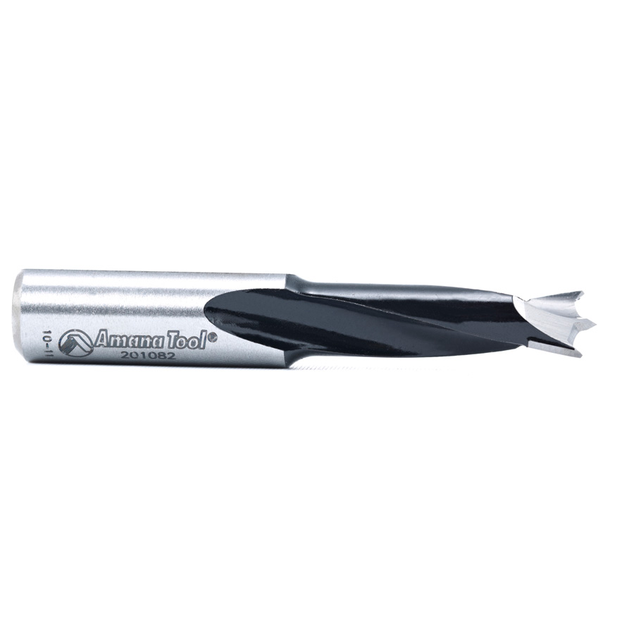 201082 Carbide Tipped Brad Point Boring Bit R/H 8.2mm Dia x 57mm Long x 10mm Shank