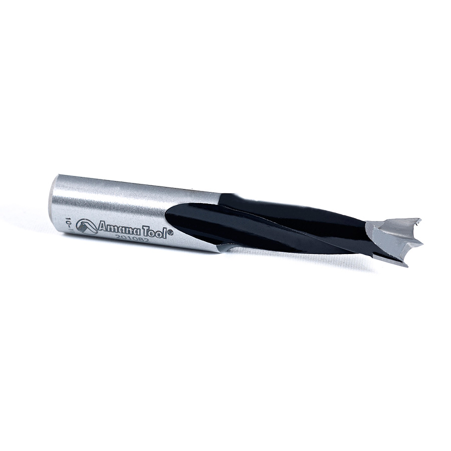 201082 Carbide Tipped Brad Point Boring Bit R/H 8.2mm Dia x 57mm Long x 10mm Shank