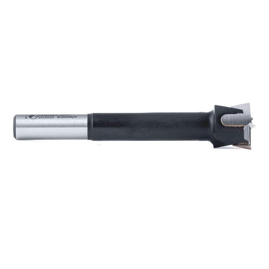 203020 Carbide Tipped Hinge Boring Bit 20mm Dia x 90mm Long x 10mm Shank