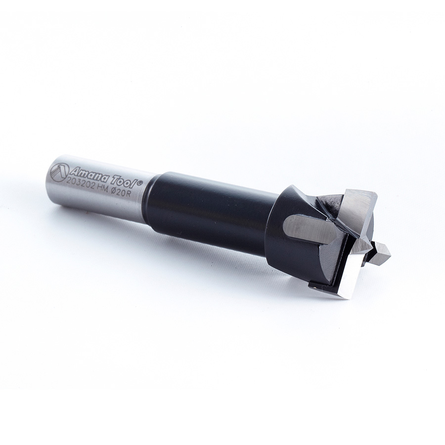 203202 Carbide Tipped Hinge Boring Bit R/H 20mm Dia x 70mm Long x 10mm Shank