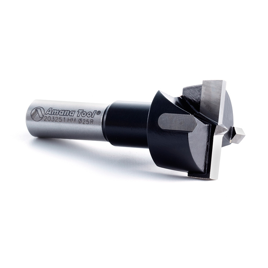 203251 Carbide Tipped Hinge Boring Bit R/H 25mm Dia x 57mm Long x 10mm Shank