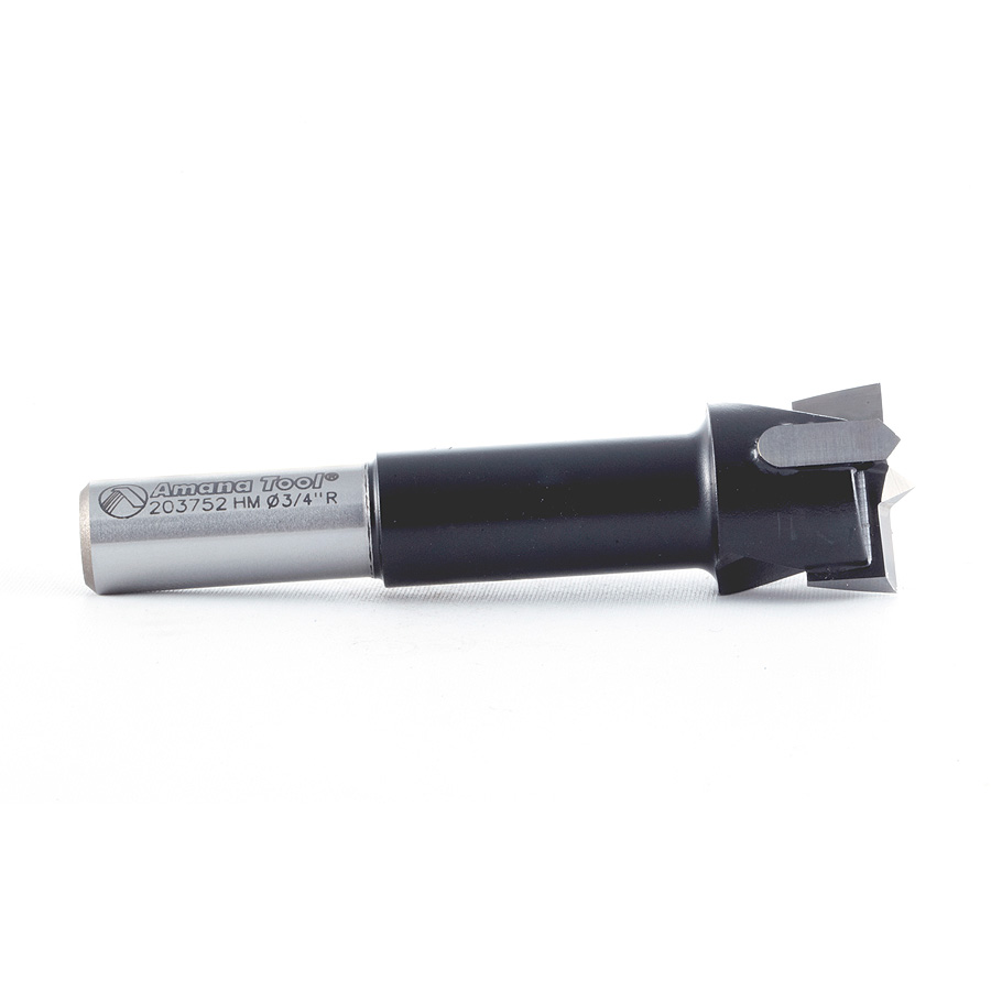 203752 Carbide Tipped Hinge Boring Bit R/H 3/4 Dia x 70mm Long x 10mm Shank