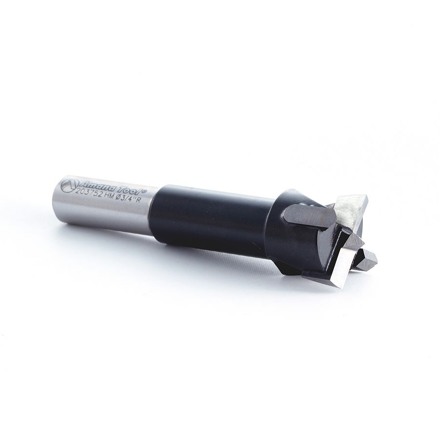 203752 Carbide Tipped Hinge Boring Bit R/H 3/4 Dia x 70mm Long x 10mm Shank