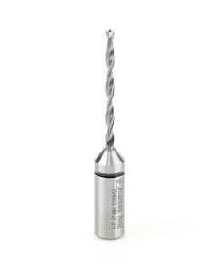 204003 Solid Carbide Cutting Edge Brad Point Boring Bit R/H 3mm Dia x 70mm Long x 10mm Shank