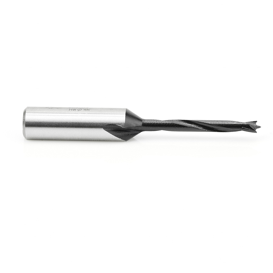 204004 Carbide Tipped Brad Pt Boring Bit R/H 4mm Dia x 70mm Long x 10mm Shank