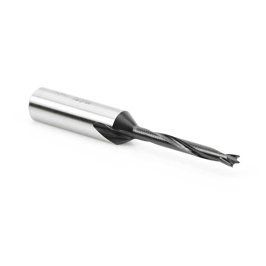 204004 Carbide Tipped Brad Pt Boring Bit R/H 4mm Dia x 70mm Long x 10mm Shank