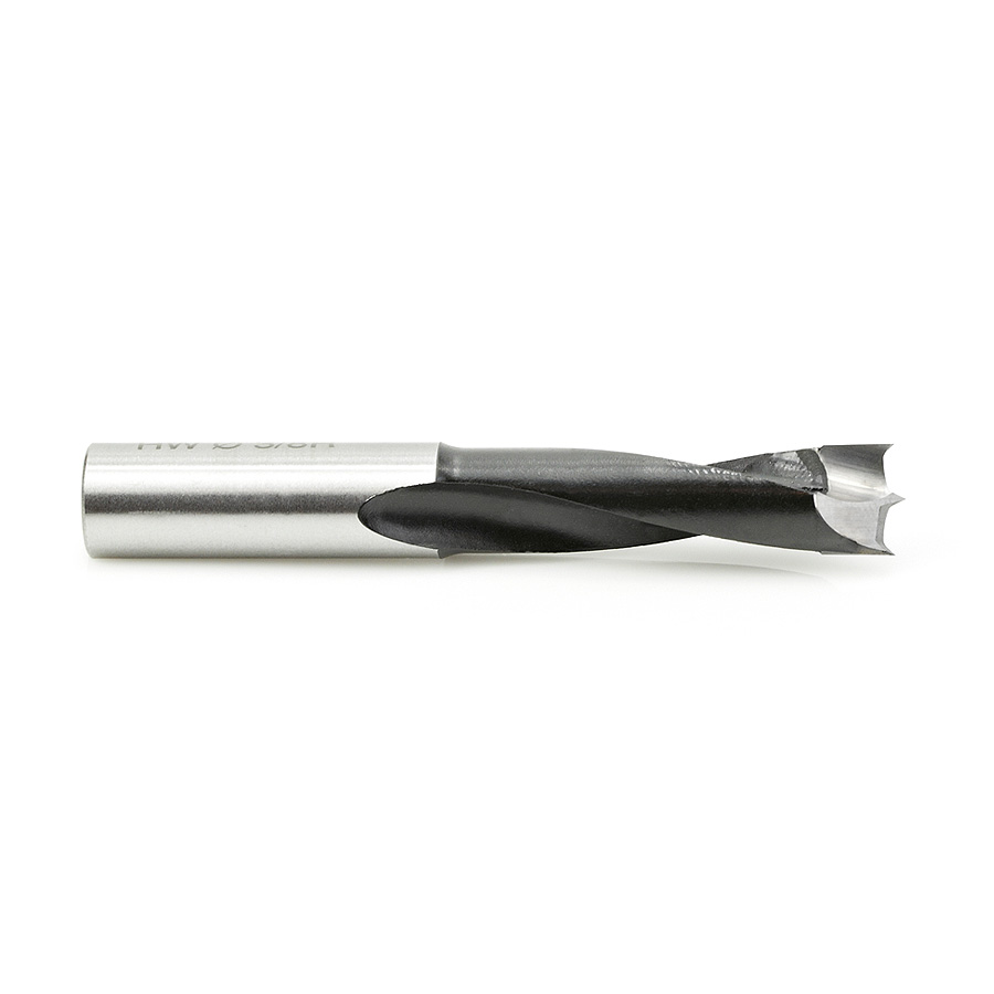 204009 Carbide Tipped Brad Point Boring Bit R/H 3/8 Dia x 70mm Long x 10mm Shank