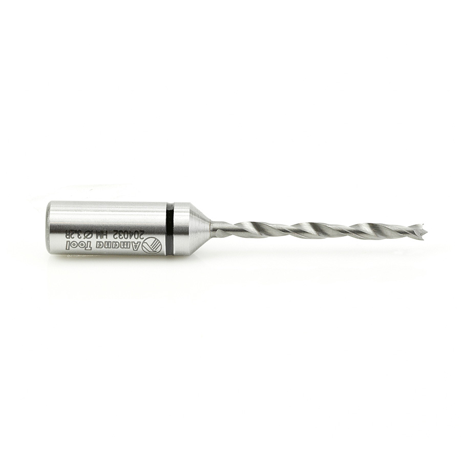 204032 Solid Carbide Cutting Edge Brad Point Boring Bit R/H 3.2mm Dia x 70mm Long x 10mm Shank