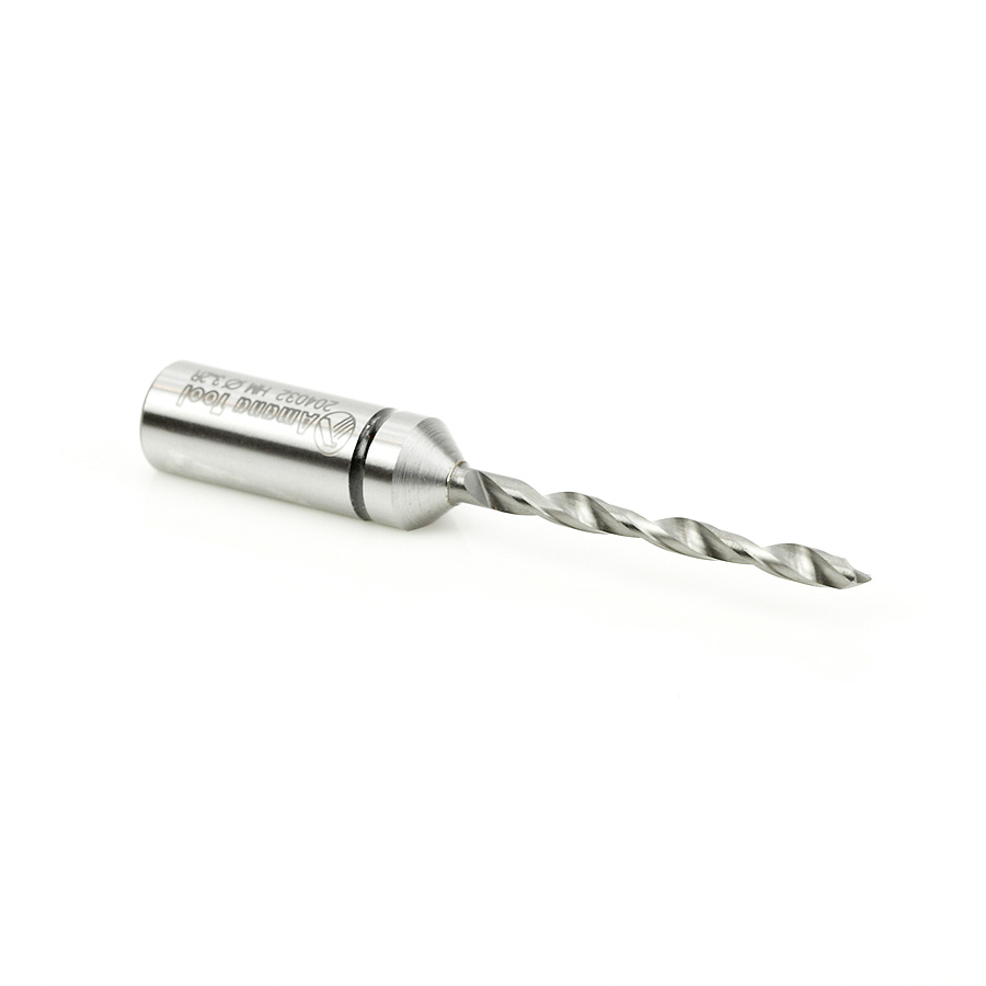 204032 Solid Carbide Cutting Edge Brad Point Boring Bit R/H 3.2mm Dia x 70mm Long x 10mm Shank
