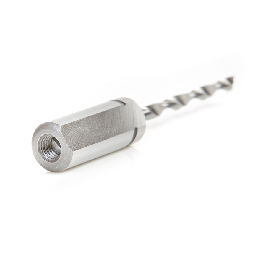 204032 Solid Carbide Cutting Edge Brad Point Boring Bit R/H 3.2mm Dia x 70mm Long x 10mm Shank