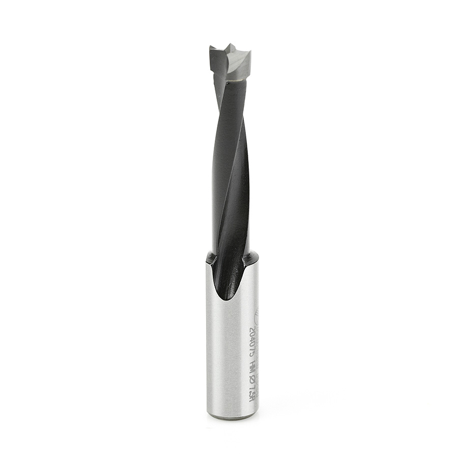204075 Carbide Tipped Brad Point Boring Bit R/H 7.5mm Dia x 70mm Long x 10mm Shank