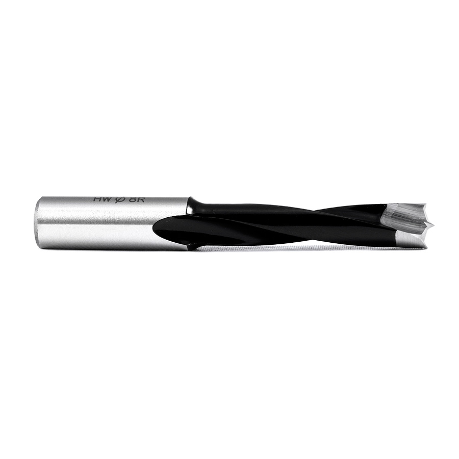 206008 High Performance Ditec™ Carbide Tipped Brad Point Boring Bit R/H 8mm Dia x 70mm Long x 10mm Shank