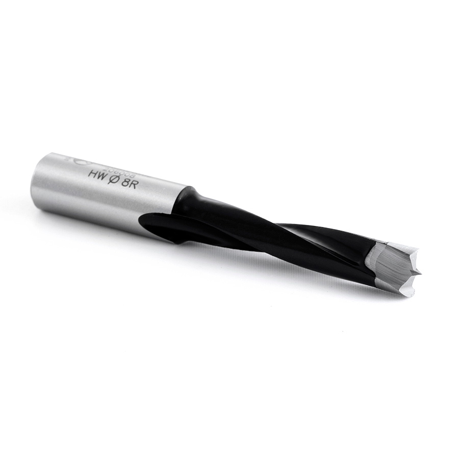 206008 High Performance Ditec™ Carbide Tipped Brad Point Boring Bit R/H 8mm Dia x 70mm Long x 10mm Shank