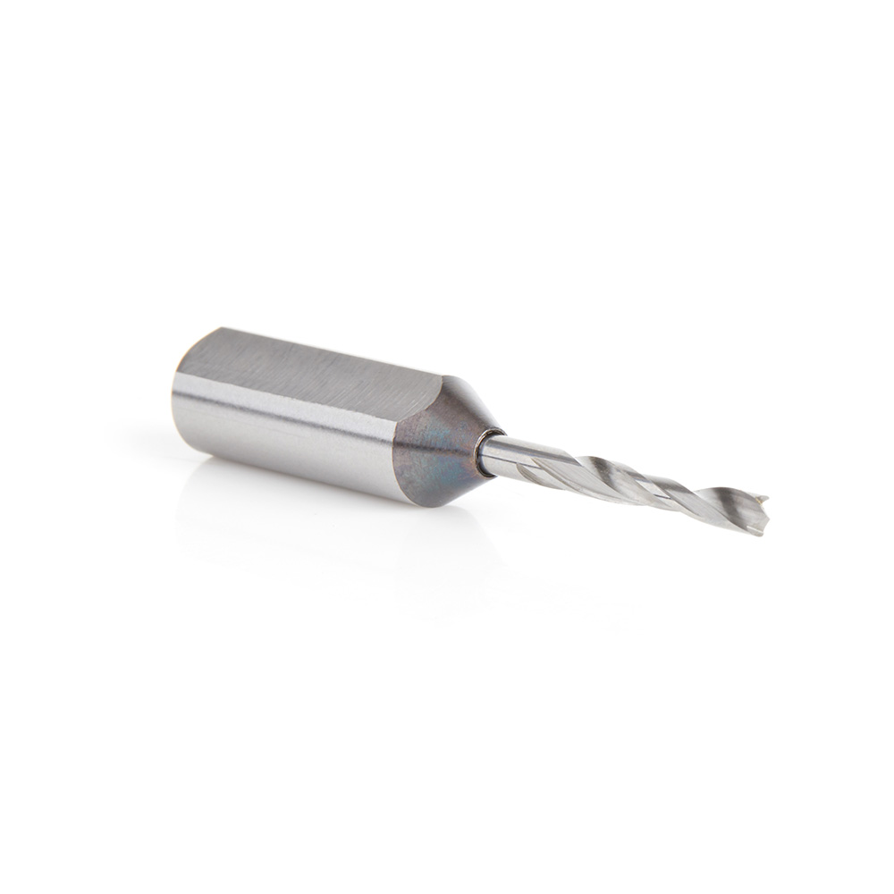 215003 Brad Point Solid Carbide Dowel Drill Boring Bit R/H 3mm Dia x 57.5mm Long x 10mm Shank