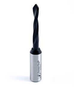 217015 Solid Carbide Through-Hole Dowel Drill Boring Bit R/H 5mm Dia x 70mm Long x 10mm Shank