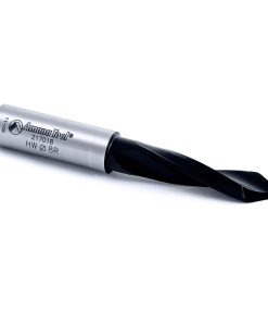 217018 Solid Carbide Through-Hole Dowel Drill Boring Bit R/H 8mm Dia x 70mm Long x 10mm Shank