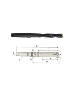 YG1-P08103 - 45/64 - 15/16 #3, Series #1 - Taper Shank & Helical Flute Medium Length Spade Drill Holder