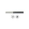 YG1-99666 - 1/4 x 1/4 x 1 x 2-3/4 - 6 Flute Extra Long Length 45 Deg Helix X-Power Carbide