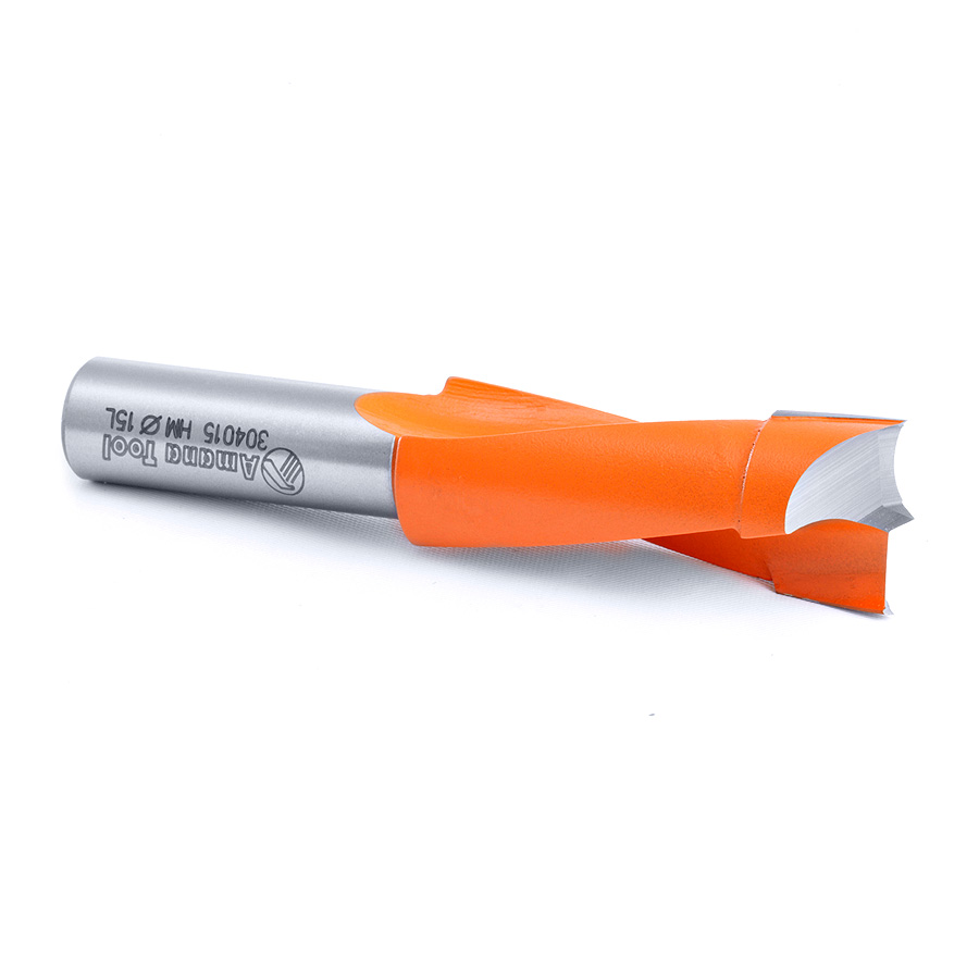 304015 Carbide Tipped Brad Point Boring Bit L/H 15mm Dia x 70mm Long x 10mm Shank