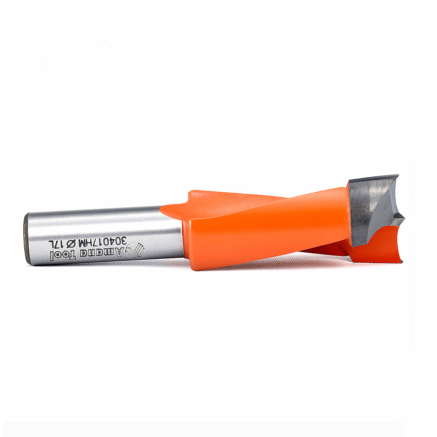 304017 Carbide Tipped Brad Point Boring Bit L/H 17mm Dia x 70mm Long x 10mm Shank