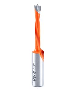 304052 Carbide Tipped Brad Point Boring Bit L/H 5.2mm Dia x 70mm Long x 10mm Shank