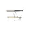 YG1-93526 - 1/16 x 1/4 x 5/32 x 2-3/8 - 2 Flute 30 Deg Helix Taper Neck Ball Nose X-Power Carbide