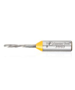 315103 Brad Point Solid Carbide Dowel Drill Boring Bit L/H 3mm Dia x 57.5mm Long x 10mm Shank