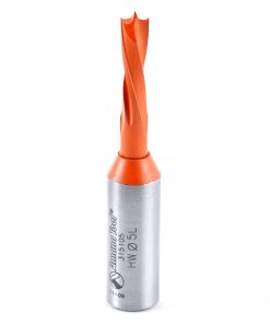 315105 Brad Point Solid Carbide Dowel Drill Boring Bit L/H 5mm Dia x 57.5mm Long x 10mm Shank
