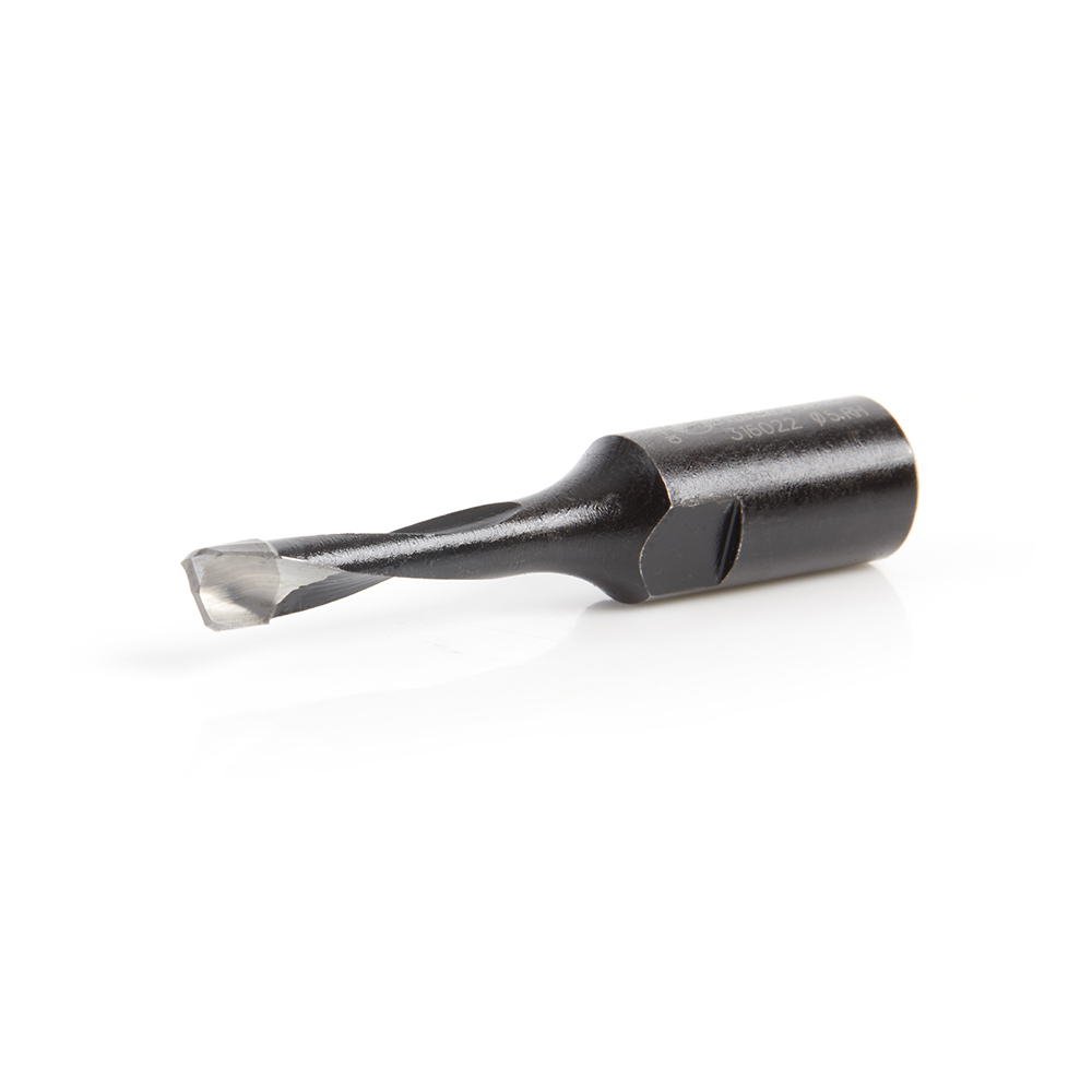 316022 Carbide Tipped 2 Flute RH Rotation Bit for Festool® Domino® Joiner, 5mm Dia x 20mm x 49mm Long