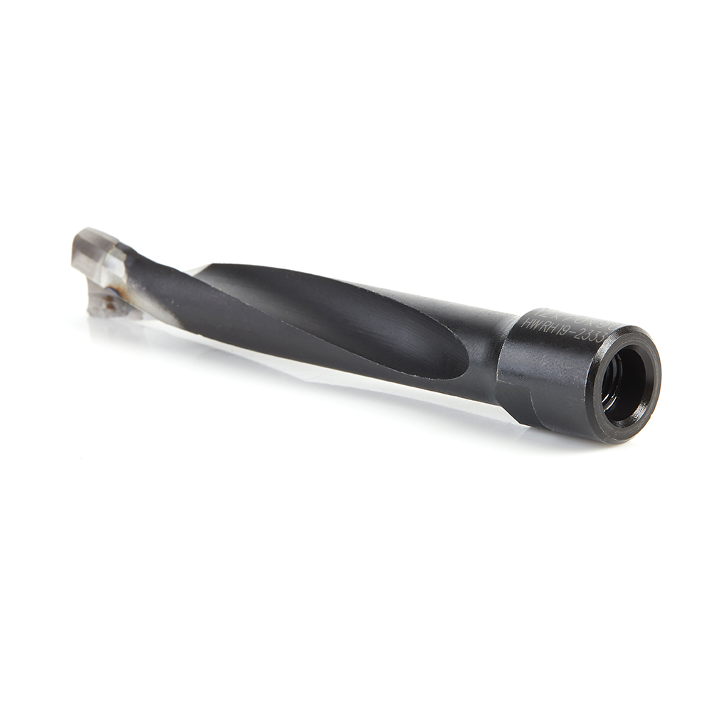 316034 Carbide Tipped 2 Flute RH Rotation Bit for Festool® Domino® Joiner, 12mm Dia x 70mm x 90mm Long