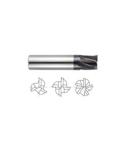 YG1-93270 - 1/4 x 1/4 x 5/16 x 2-1/8 - 3 Flute Stub Length Fine Pitch Rougher X-Power Carbide