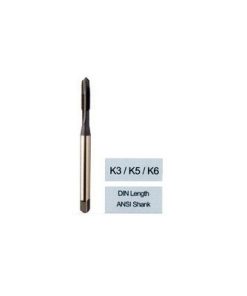 YG1-K5657 - M18 - 2.5, D7 - 3 Flute Spiral Pointed Plug Din Length Ansi Shank Ticn Coated For Stainless Steels Upto 28Hrc - Metric