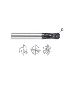 YG1-93263 - 1/4 x 1/4 x 3/4 x 2-1/2 - 3 Flute Regular Length Ball Nose Fine Pitch Rougher X-Power Carbide