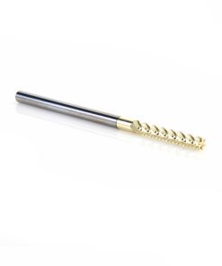 40304 CNC Solid Carbide ZrN Coated Honeycomb Cutting Hogger 1/8 Dia x 13/16 x 1/8 Shank x 2-1/2 Inch Long x 6-Flute