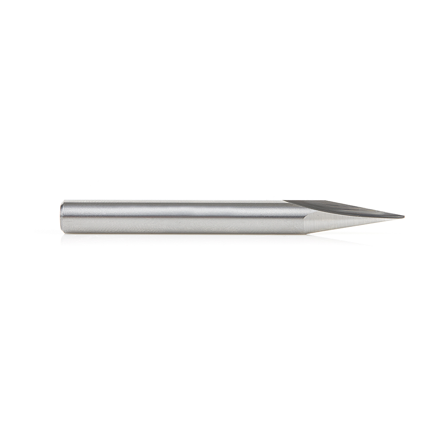 40784 Solid Carbide Carving Liner 22 Deg x 1/4 Dia x .648 x 1/4 Inch Shank x 1-Flute