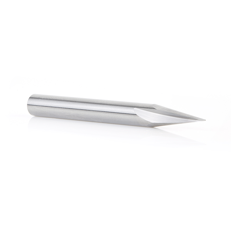 40784 Solid Carbide Carving Liner 22 Deg x 1/4 Dia x .648 x 1/4 Inch Shank x 1-Flute
