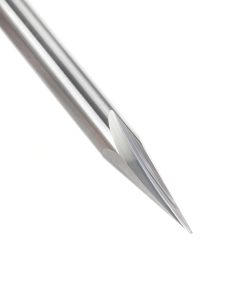 40784 Solid Carbide Carving Liner 22 Deg x 1/4 Dia x .648 x 1/4 Inch Shank x 1-Flute