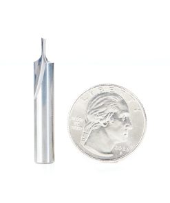 43509 Solid Carbide Single Flute Straight Plunge 1/16 Dia x 3/16 x 1/4 Inch Shank