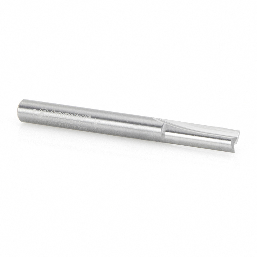 43820 Solid Carbide Straight Plunge 1/4 Dia x 3/4 x 1/4 Inch Shank Router Bit